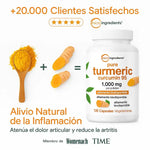 Turmeric Curcumin 95%: El antiinflamatorio mas potente + dile adios a los dolores 200Q + ENVIO GRATIS