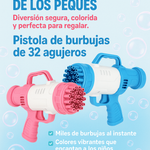 Pistola De Burbujas 32 agujeros🫧 | Sorpréndelos esta Navidad 🎄(Últimas Unidades) ⭐⭐⭐⭐⭐