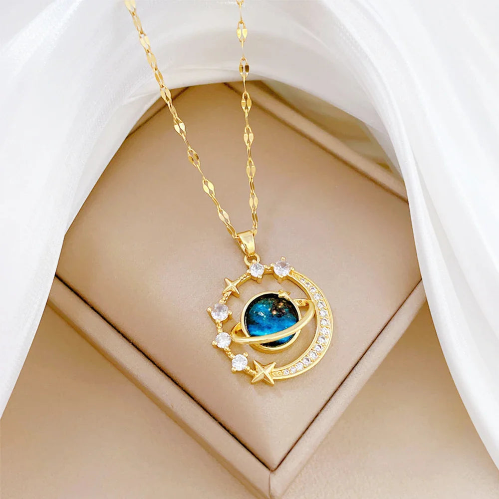 Collar Saturno + Envío gratis ⭐️⭐️⭐️⭐️⭐️